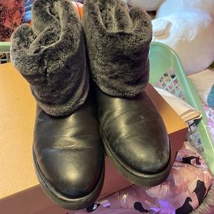 Leather Mini ugg boots